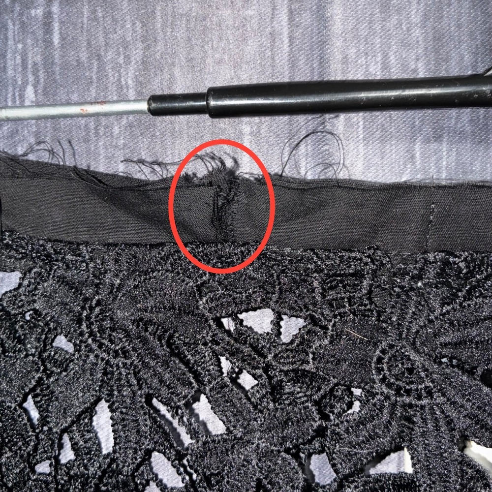 Coastal Crochet Pant by Summer Haus Black Women Size M *NO STRETCH IN WAISTBAND* - Picture 6 of 16